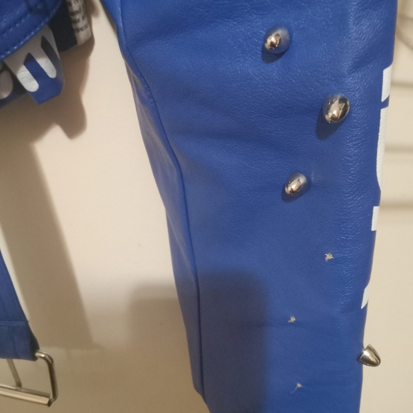 Woman jacket size Large blue with stones - Picture 2 of 5